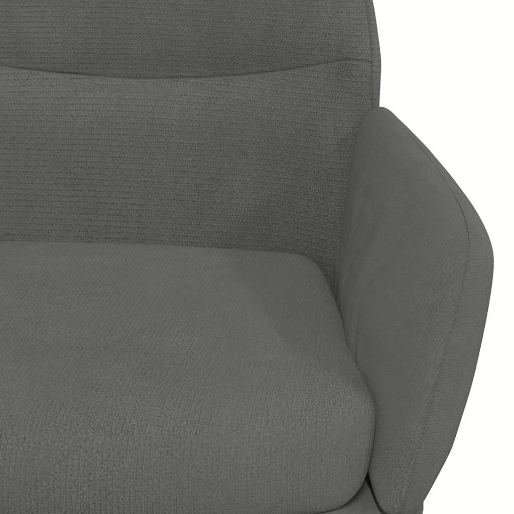 Sedia Relax Grigio Scuro in Velluto | homemem39