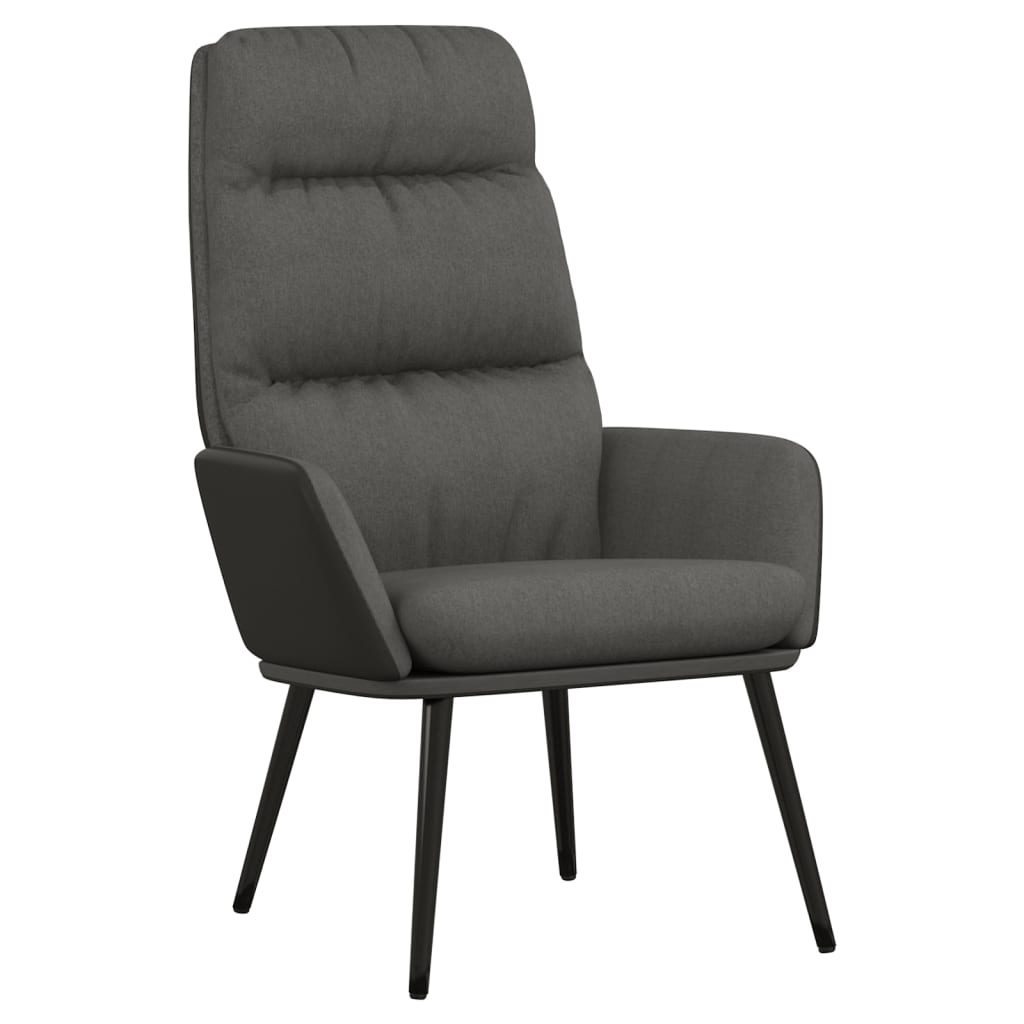 Sedia Relax Grigio Scuro in Tessuto | homemem39