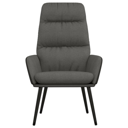 Sedia Relax Grigio Scuro in Tessuto | homemem39