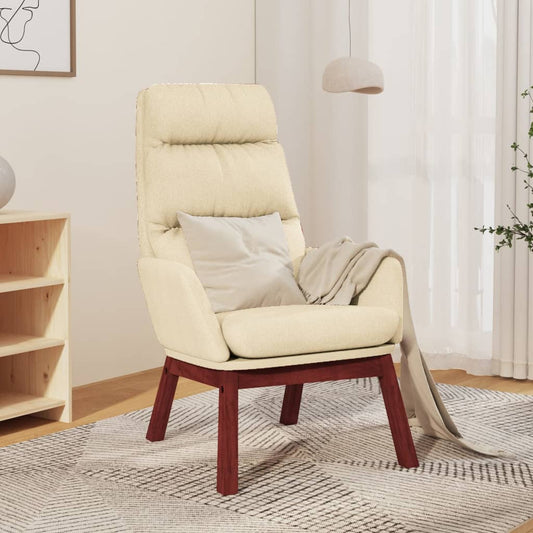 Sedia Relax Crema in Tessuto - homemem39