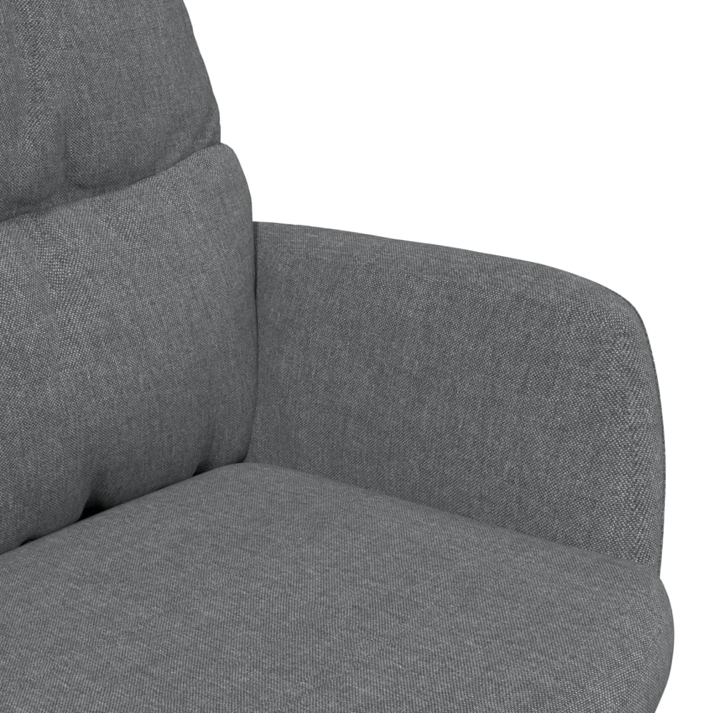 Poltrona Relax Grigio Chiaro in Tessuto | homemem39