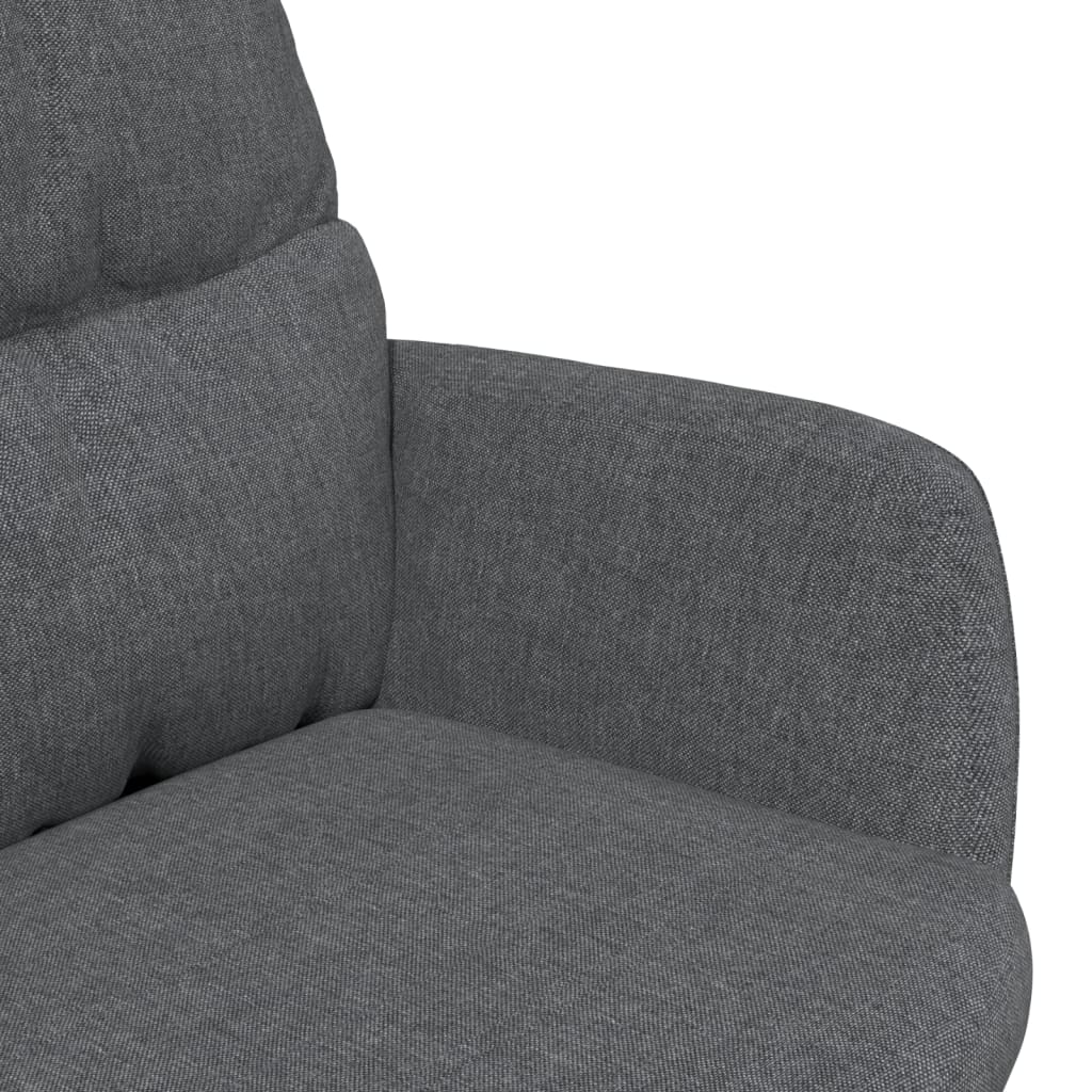 Poltrona Relax Grigio Scuro in Tessuto | homemem39