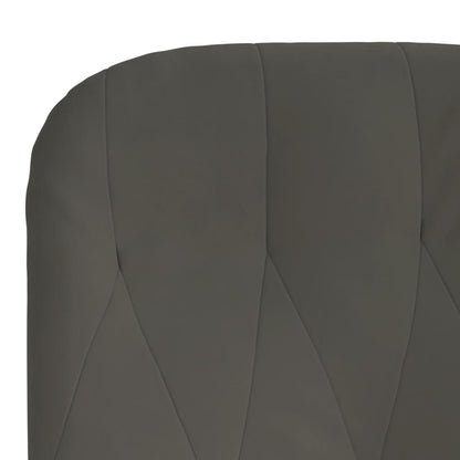 Sedia Relax Grigio Scuro in Velluto - homemem39