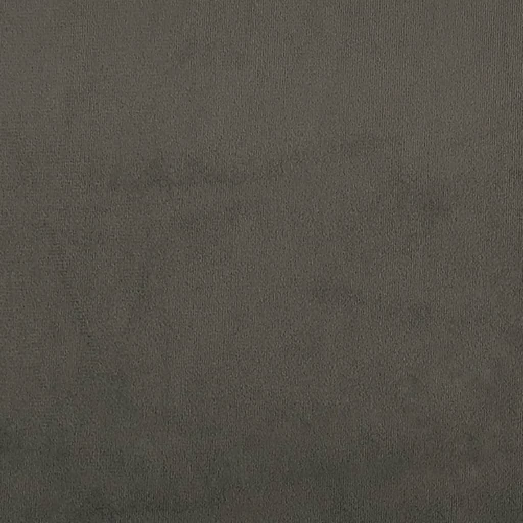 Sedia Relax Grigio Scuro in Velluto - homemem39