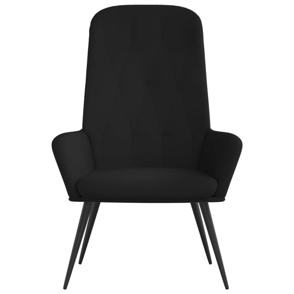Sedia Relax Nero in Velluto | homemem39