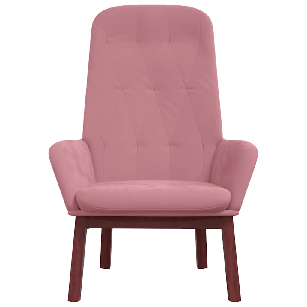 Sedia Relax Rosa in Velluto | homemem39