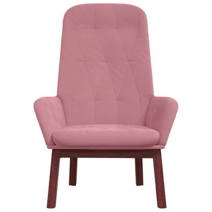 Sedia Relax Rosa in Velluto | homemem39