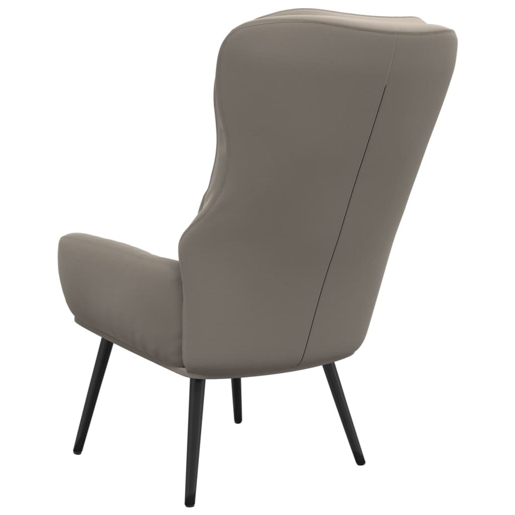 Sedia Relax Grigio Chiaro in Velluto - homemem39