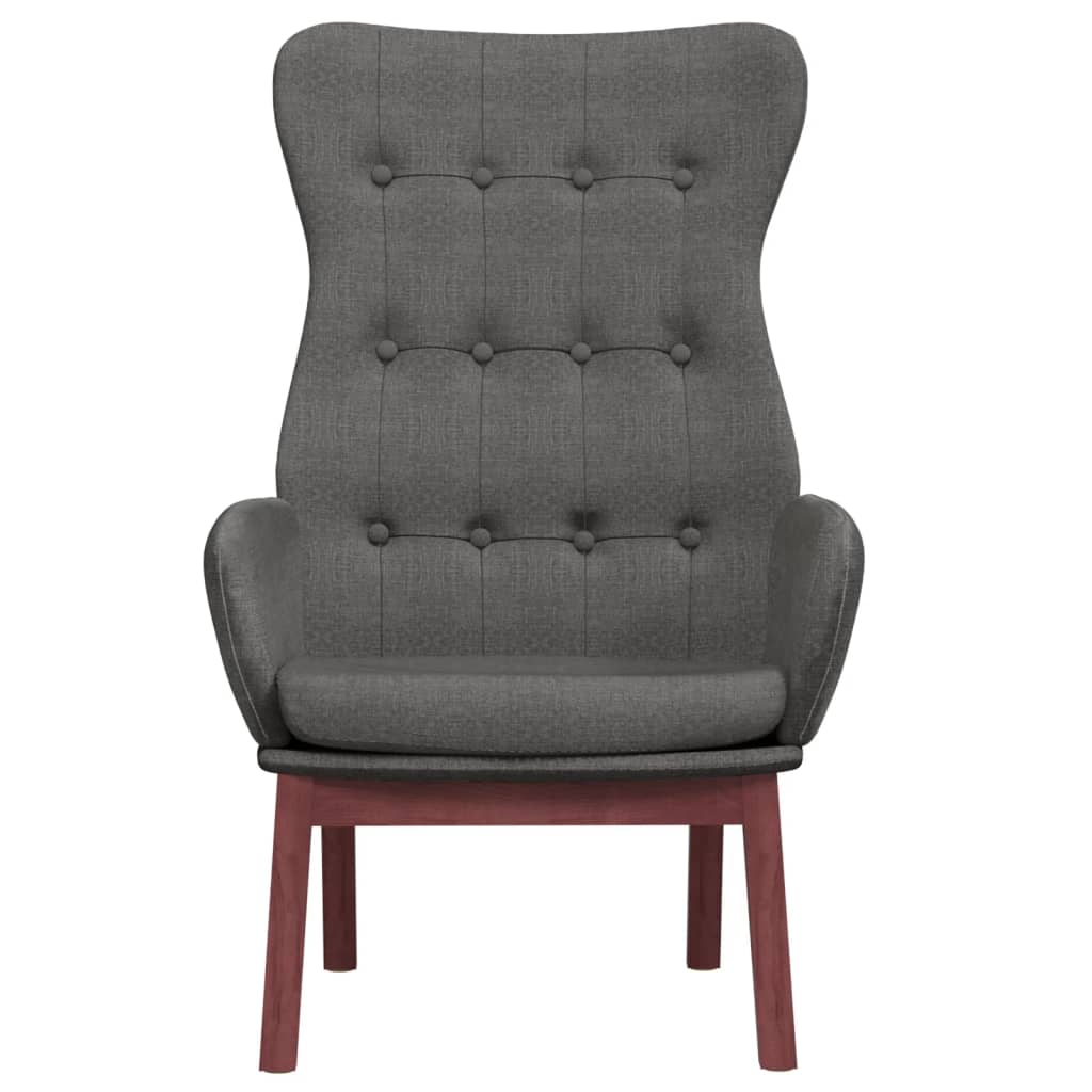 Sedia Relax Grigio Scuro in Tessuto | homemem39
