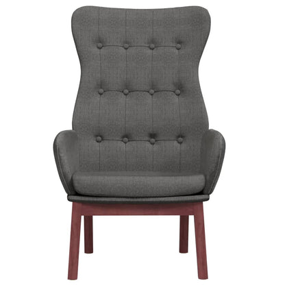 Sedia Relax Grigio Scuro in Tessuto | homemem39