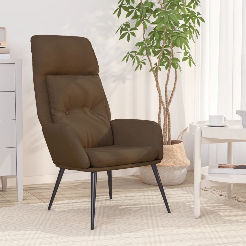 Poltrona Relax Marrone in Similpelle Scamosciata | homemem39