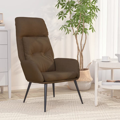 Poltrona Relax Marrone in Similpelle Scamosciata | homemem39