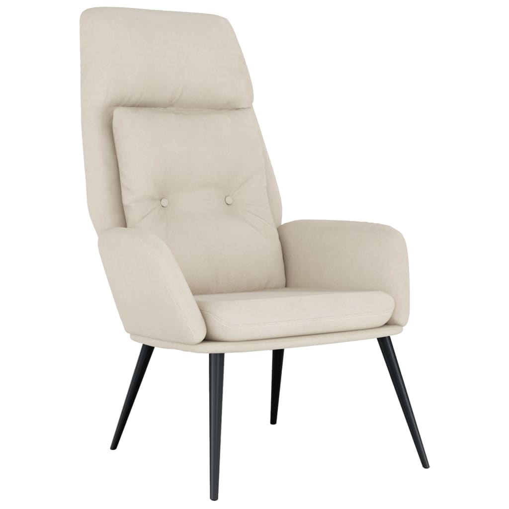 Poltrona Rilassante Crema in Similpelle Scamosciata | homemem39