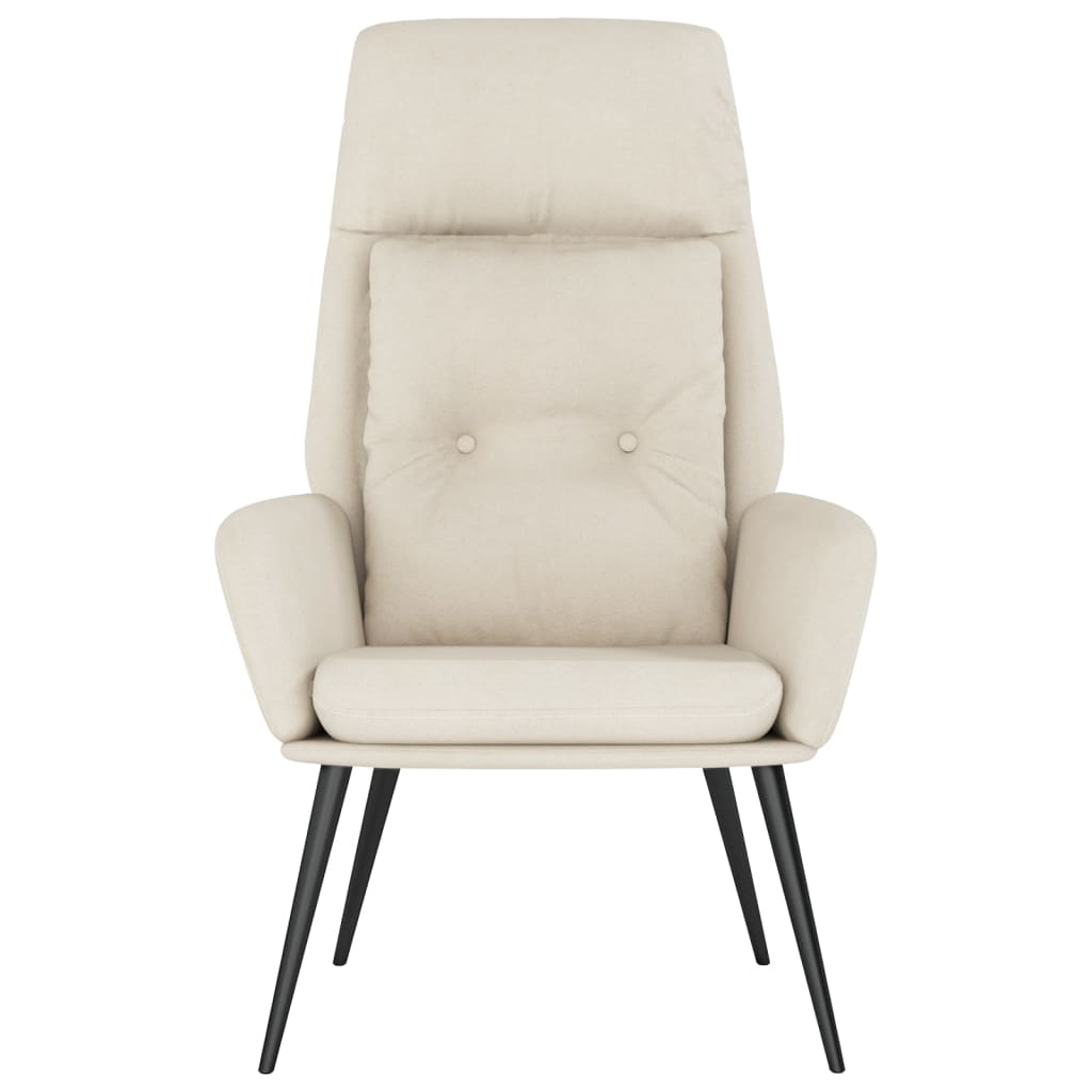 Poltrona Rilassante Crema in Similpelle Scamosciata | homemem39