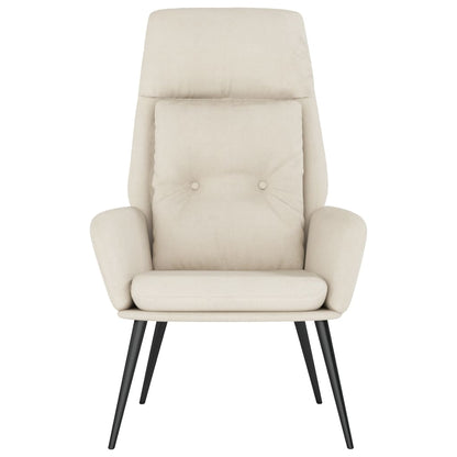 Poltrona Rilassante Crema in Similpelle Scamosciata | homemem39