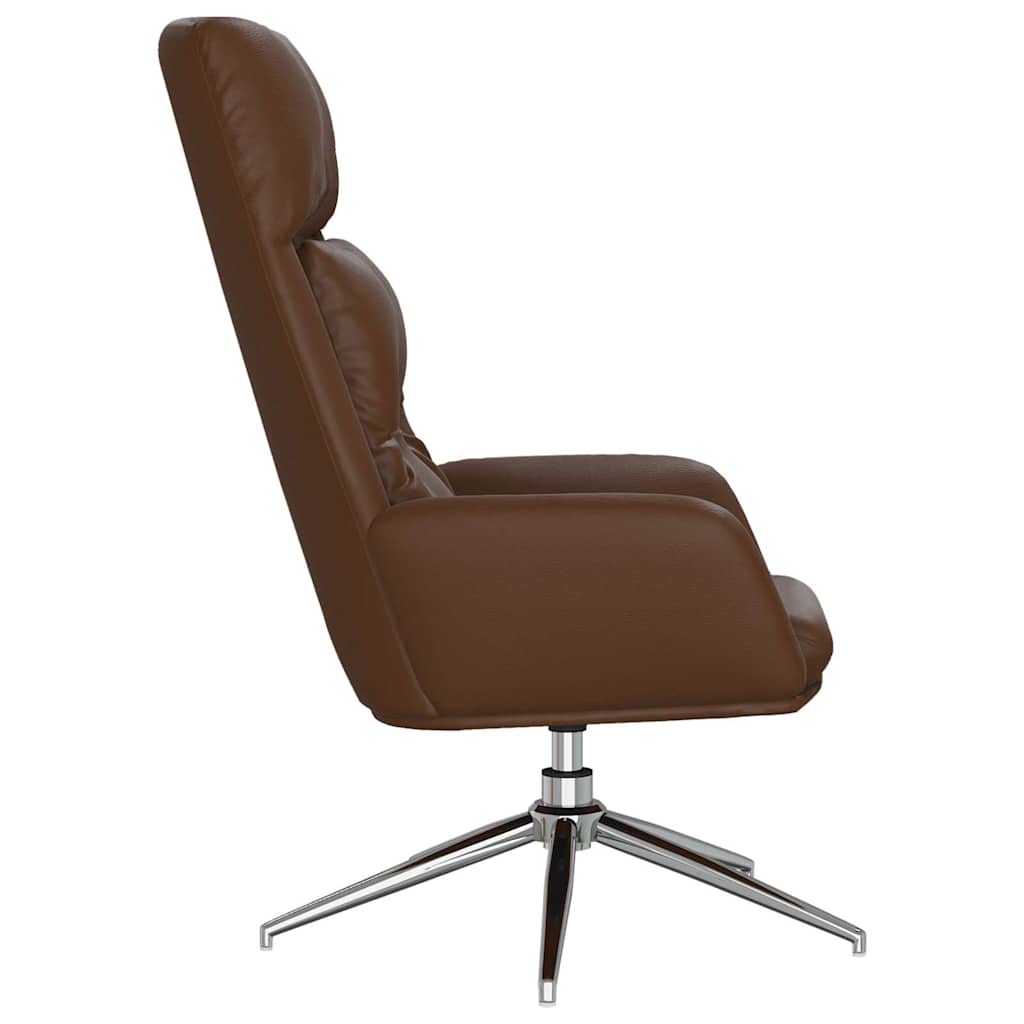 Sedia Relax Marrone in Vera Pelle | homemem39