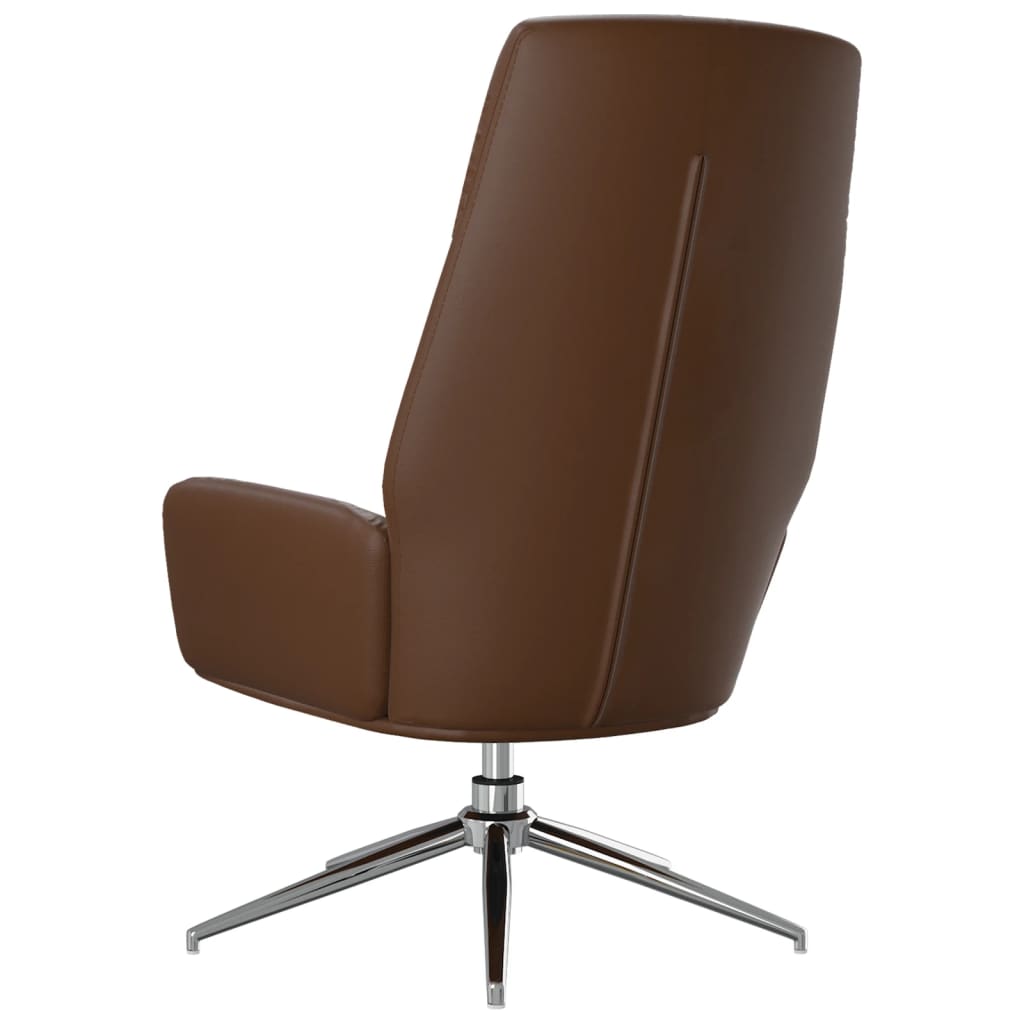 Sedia Relax Marrone in Vera Pelle