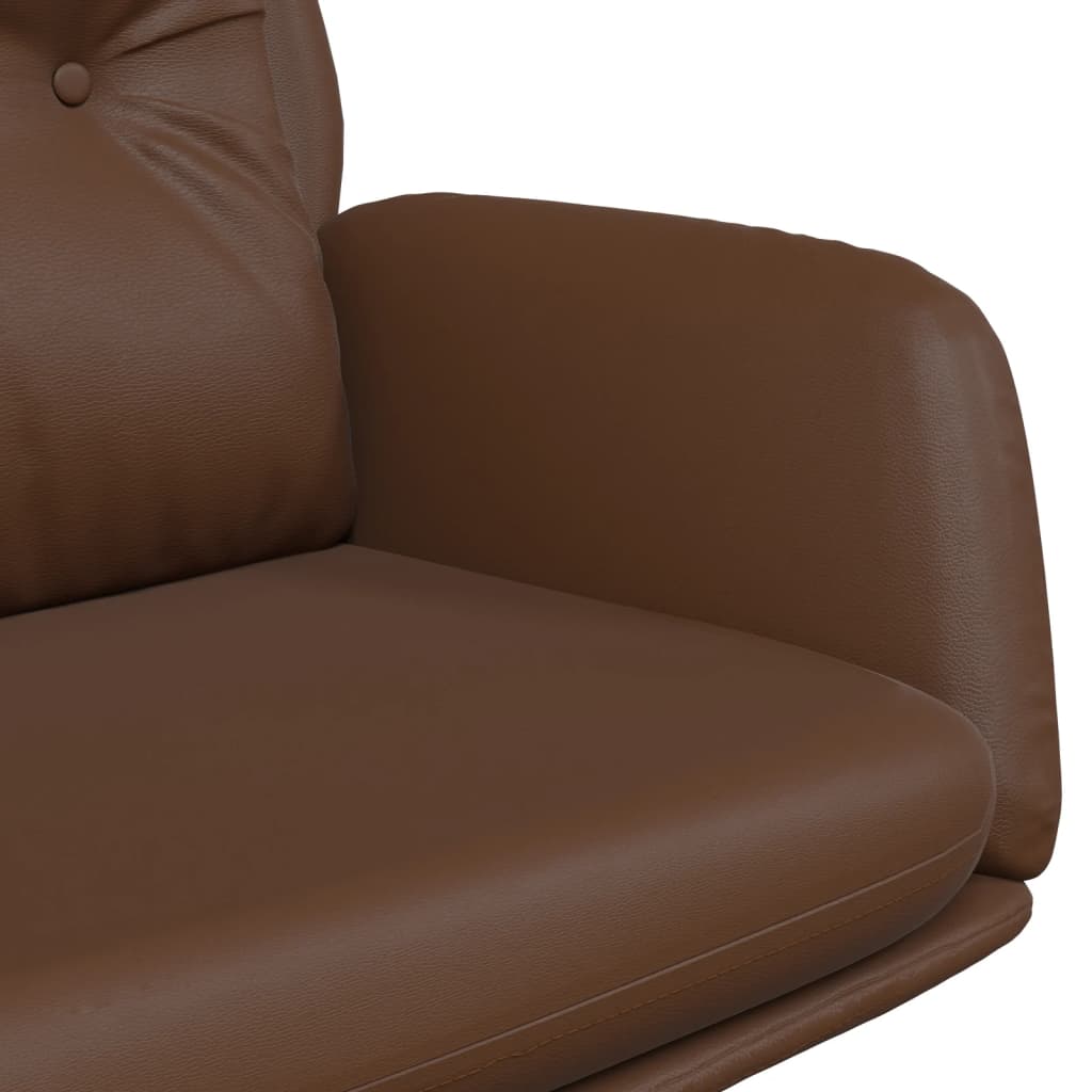 Sedia Relax Marrone in Vera Pelle