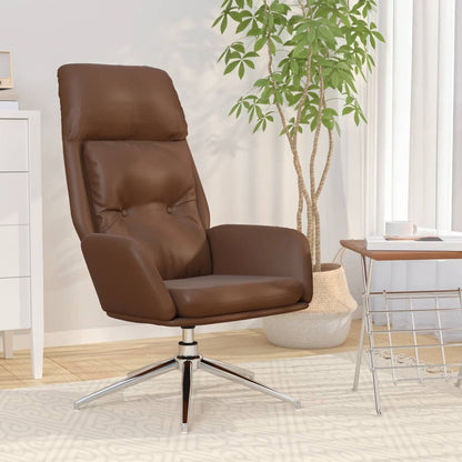 Sedia Relax Marrone in Vera Pelle