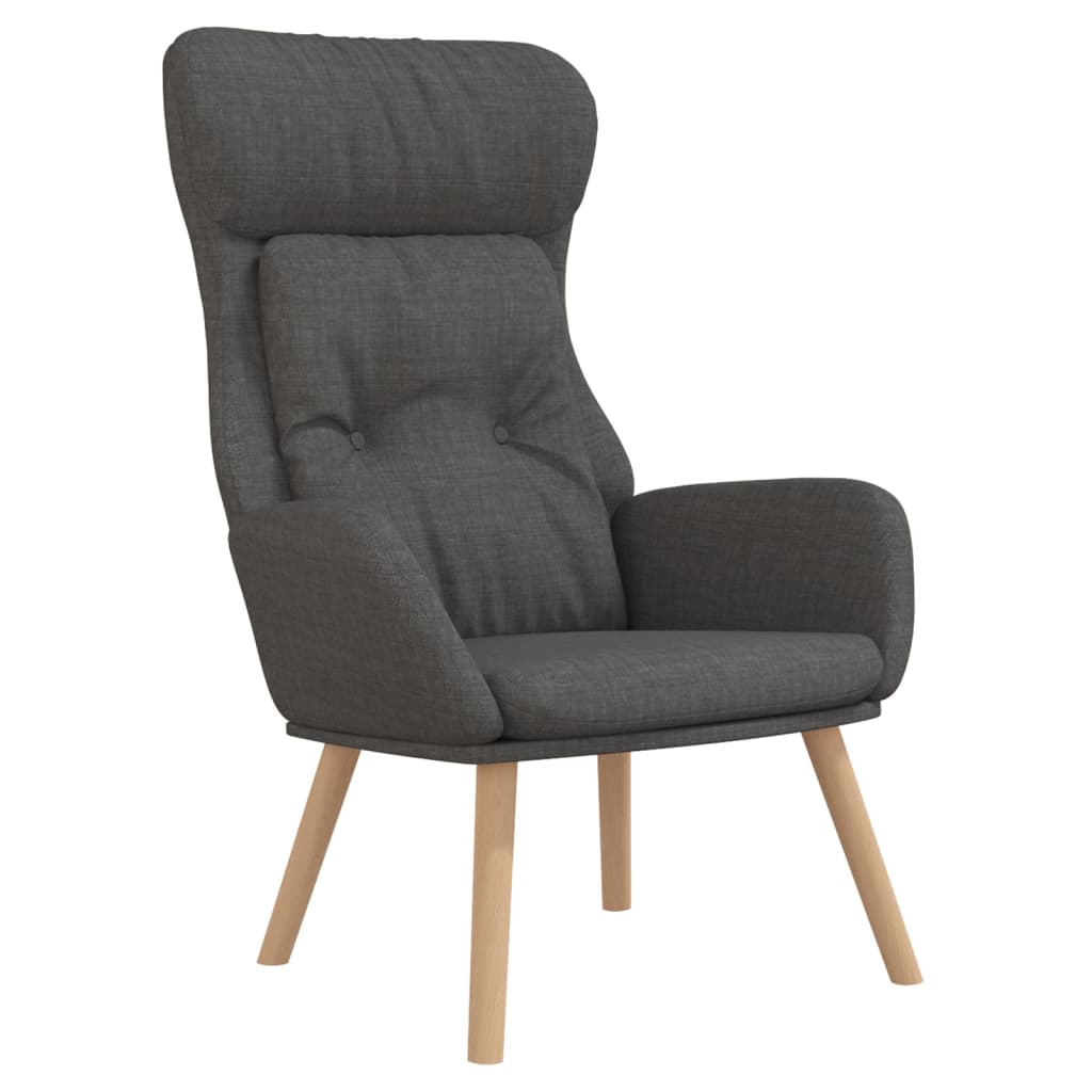 Sedia Relax Grigio Scuro in Tessuto | homemem39