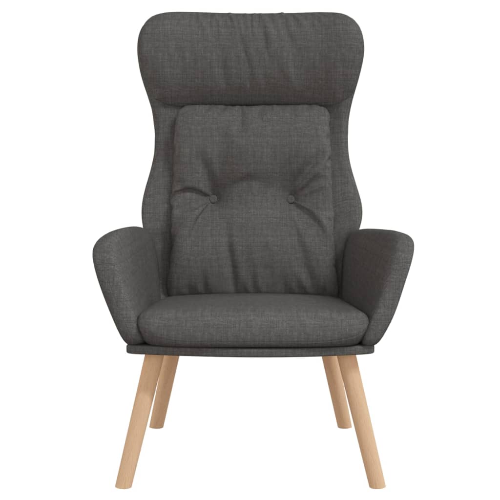 Sedia Relax Grigio Scuro in Tessuto | homemem39