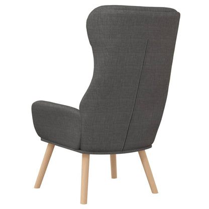 Sedia Relax Grigio Scuro in Tessuto | homemem39