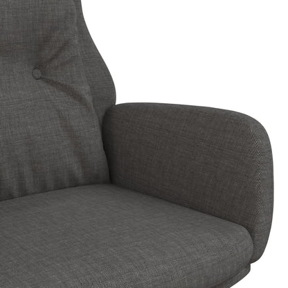 Sedia Relax Grigio Scuro in Tessuto | homemem39