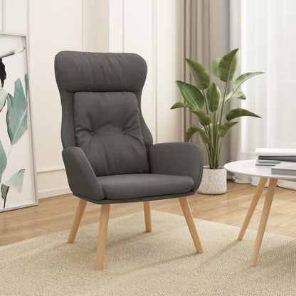 Sedia Relax Grigio Scuro in Tessuto | homemem39