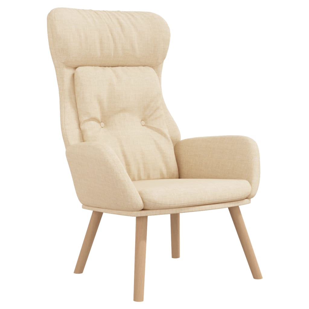 Poltrona Rilassante Crema in Tessuto | homemem39