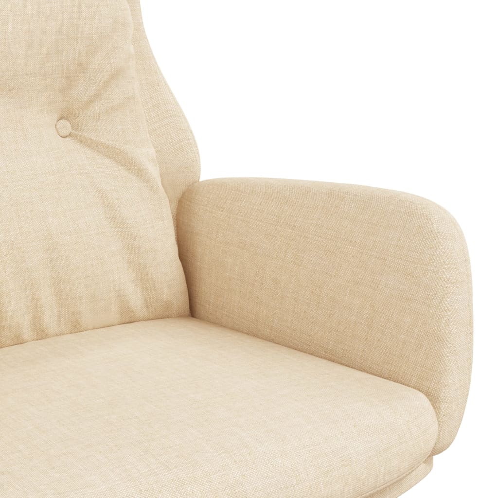 Poltrona Rilassante Crema in Tessuto | homemem39