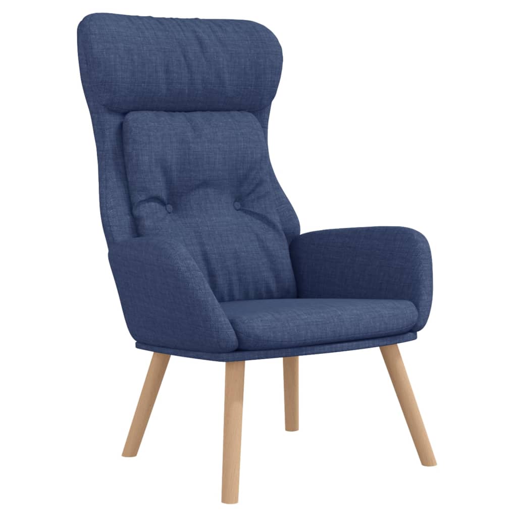 Poltrona Rilassante Blu in Tessuto | homemem39
