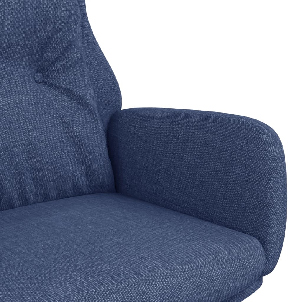 Poltrona Rilassante Blu in Tessuto | homemem39