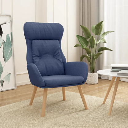 Poltrona Rilassante Blu in Tessuto | homemem39