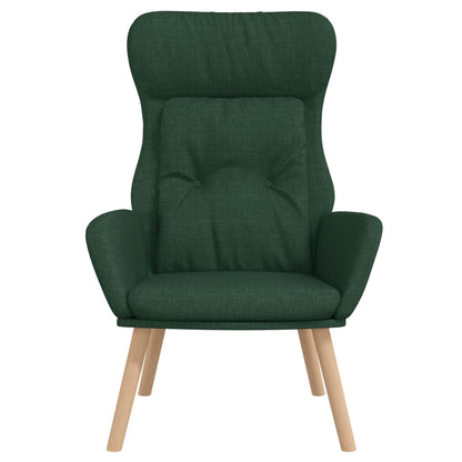 Sedia Rilassante Verde Scuro in Tessuto | homemem39