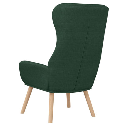 Sedia Rilassante Verde Scuro in Tessuto | homemem39