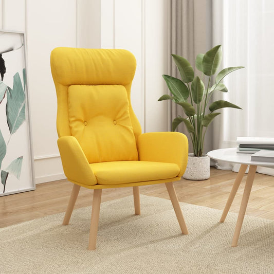 Poltrona Relax Giallo Senape in Tessuto | homemem39