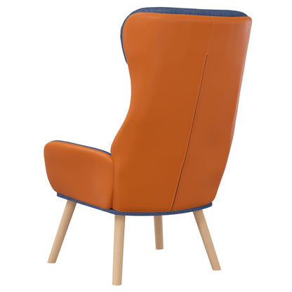 Poltrona Rilassante Blu in Tessuto e PVC | homemem39