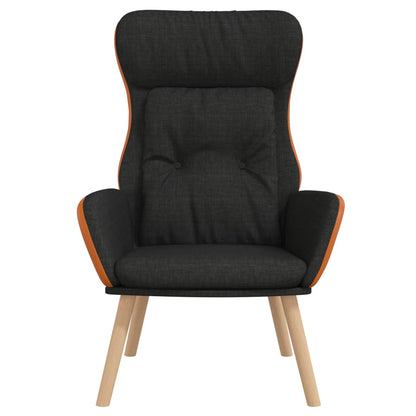 Poltrona Rilassante Nera in Tessuto e PVC | homemem39