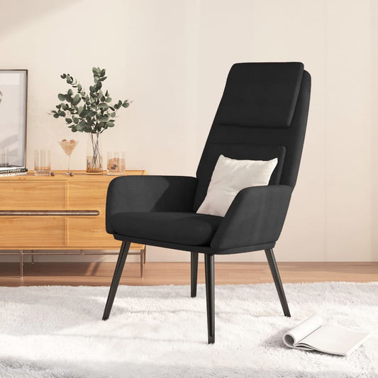 Sedia Relax Nera in Tessuto | homemem39