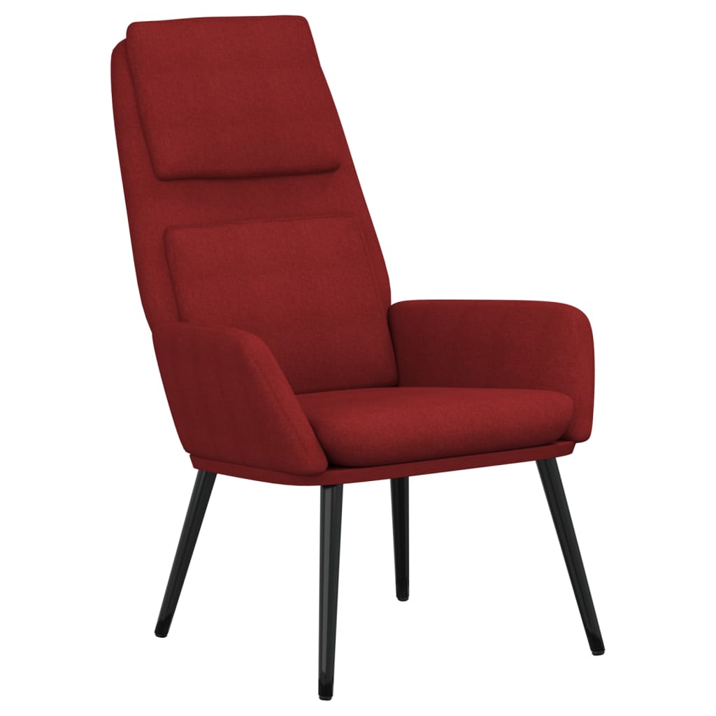 Sedia Relax Rosso Vino in Tessuto | homemem39