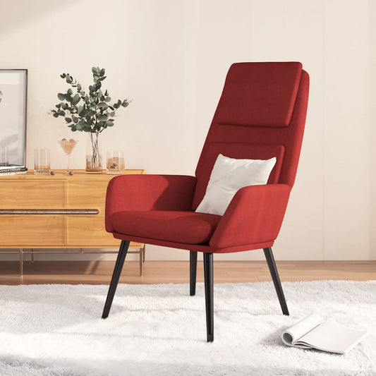 Sedia Relax Rosso Vino in Tessuto | homemem39