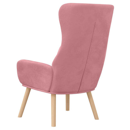 Sedia Relax Rosa in Velluto | homemem39