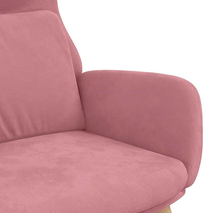 Sedia Relax Rosa in Velluto | homemem39