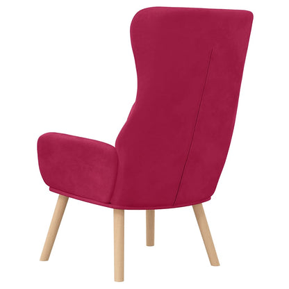 Poltrona Relax Rosso Vino in Velluto | homemem39