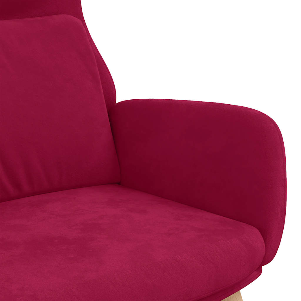Poltrona Relax Rosso Vino in Velluto | homemem39