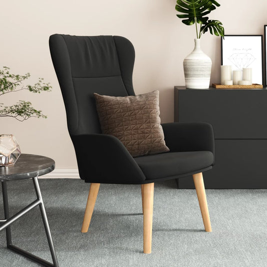 Sedia Relax Nera in Tessuto | homemem39