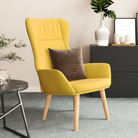 Poltrona Relax Giallo Senape in Tessuto | homemem39