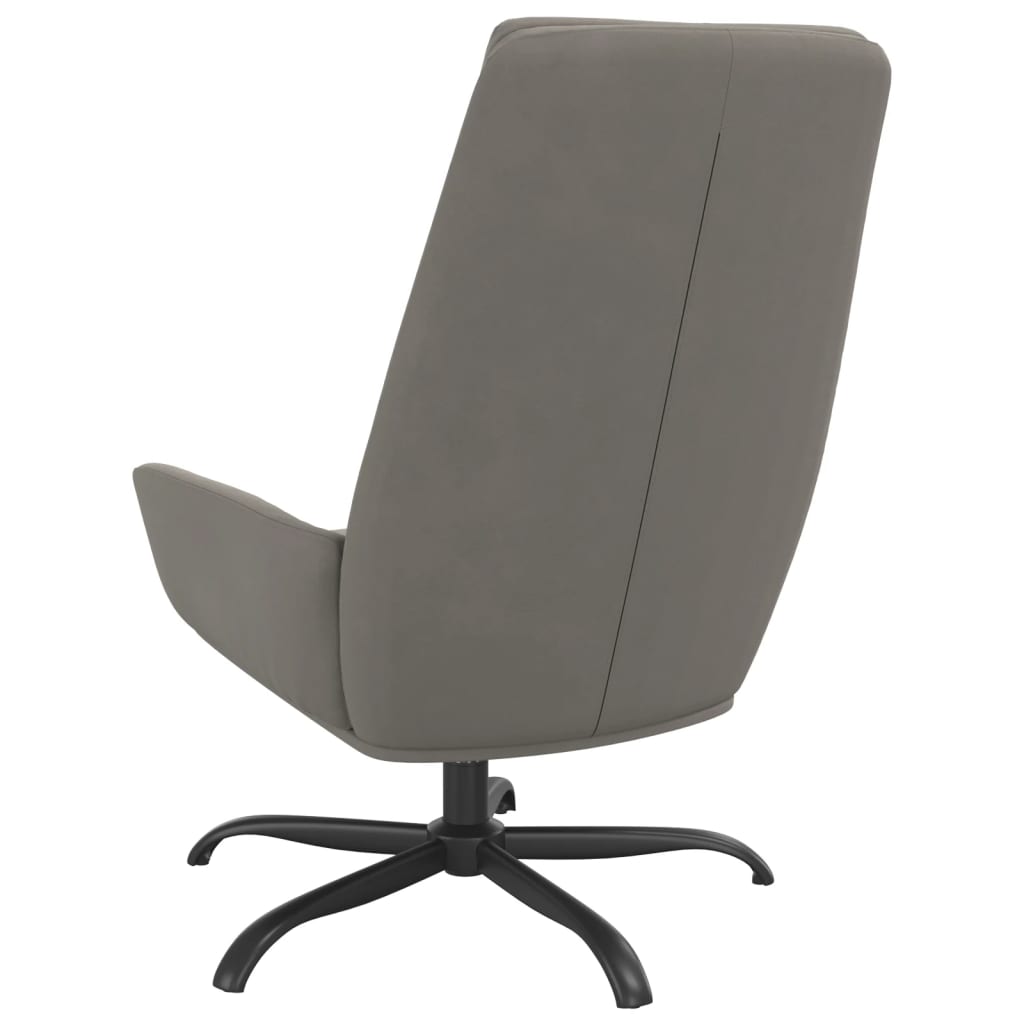 Poltrona Relax Grigio Chiaro in Velluto | homemem39