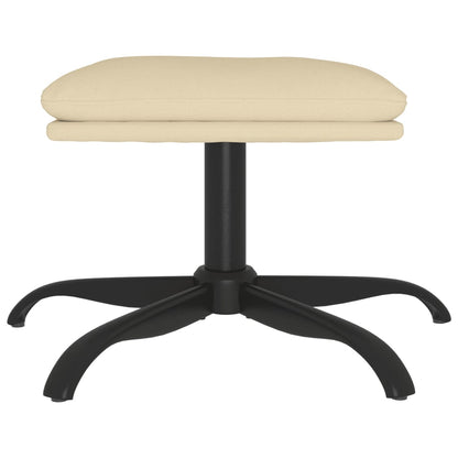 Poggiapiedi Crema 60x60x36 cm in Tessuto - homemem39