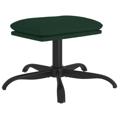 Poggiapiedi Verde Scuro 60x60x36 cm in Tessuto - homemem39